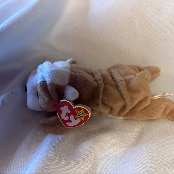 Ty Brown and White Stuffed Animal - Picture 2 of 7